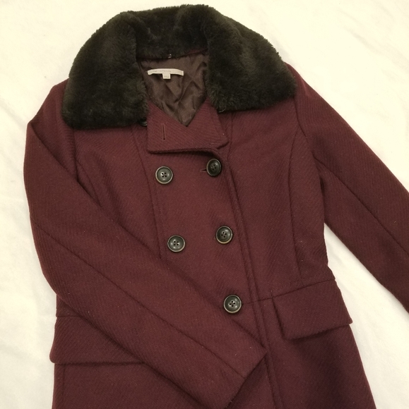 Gap WOOL Jacket. Size XS, maroon - Picture 10 of 10